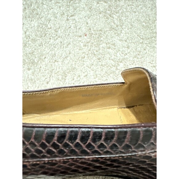 Ennesi Genuine Lizard Brown Men’s Shoe Sz 10 - Picture 10 of 10